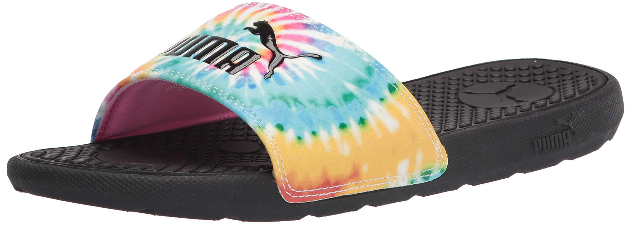 PUMA Women's 38079302 Slide Sandal Pink-Elektro